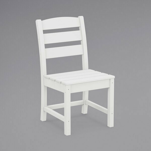 Polywood TLD100WH Lakeside White Dining Side Chair 633TLD100WH